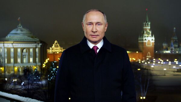 Новогоднее обращение президента РФ Владимира Путина 2020 - Sputnik Молдова
