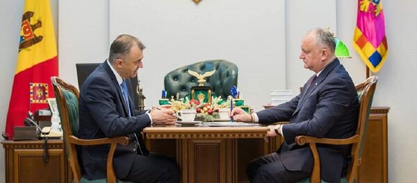 Президент Молдовы Игорь Додон и премьер Ион Кику - Sputnik Moldova