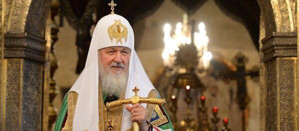 Патриарх Московский и всея Руси Кирилл совершил напутственный молебен для российской олимпийской сборной Патриарх Московский и всея Руси Кирилл совершил напутственный молебен для российской олимпийской сборной - Sputnik Moldova-România