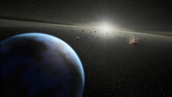 Массивный пояс астероидов вокруг звезды, равной по размеру Солнцу - Sputnik Moldova-România