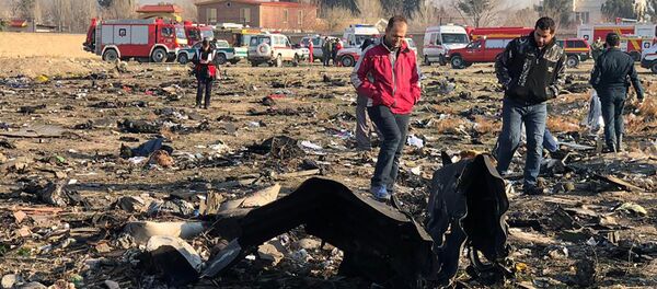 На месте крушения самолета в Иране - Sputnik Молдова