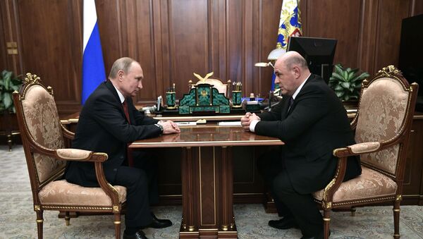 Întrevederea dintre Vladimir Putin și Mihail Mișustin - Sputnik Moldova