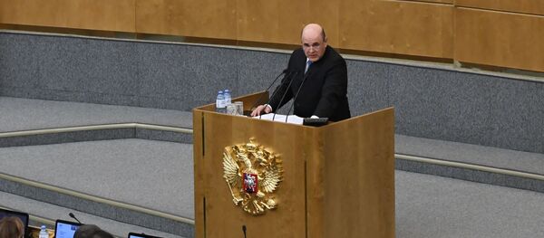 Михаил Мишустин выступает на пленарном заседании Государственной Думы РФ Михаил Мишустин выступает на пленарном заседании Государственной Думы РФ - Sputnik Молдова