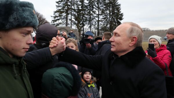 Рабочая поездка президента РФ В. Путина в Санкт-Петербург - Sputnik Moldova
