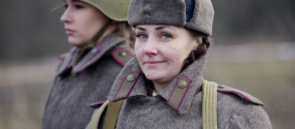 Участники военно-исторической реконструкции За Ленинград! Красное Село! в Санкт-Петербурге - Sputnik Молдова