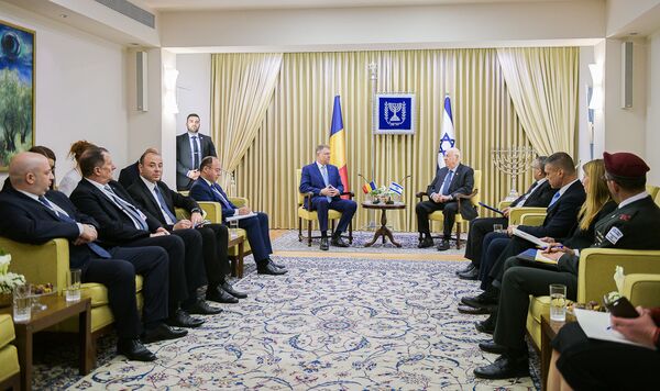 Iohannis s-a întâlnit cu președintele israelian Reuven Rivlin - despre ce au discutat Iohannis s-a întâlnit cu președintele israelian Reuven Rivlin - despre ce au discutat - Sputnik Moldova-România