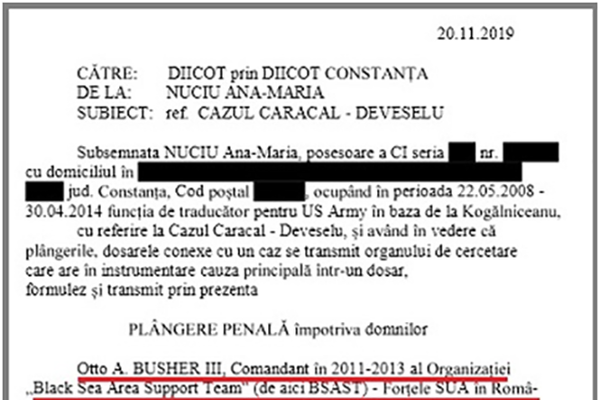 Plângerea penală pe care Ana Maria Nuciu a trimis-o la DIICOT (1) - Sputnik Moldova-România
