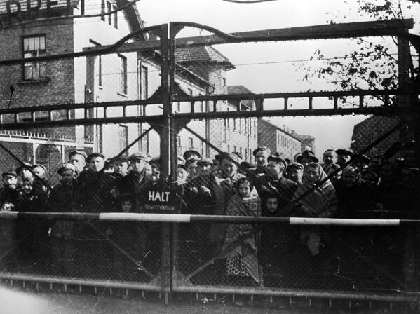 Узники Освенцима перед освобождением лагеря Советской Армией - Sputnik Молдова