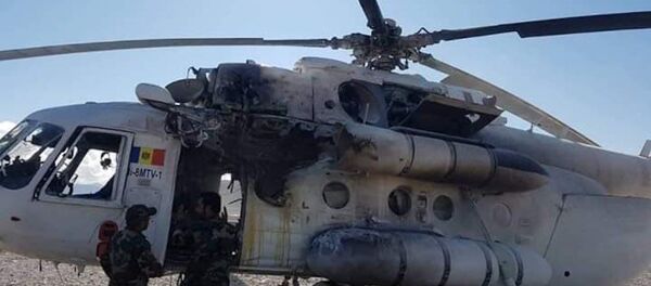 Ракета попала в вертолет афганских военных Ракета попала в вертолет афганских военных - Sputnik Moldova-România