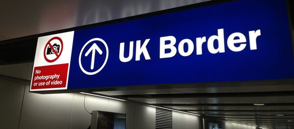 UK border control sign - Sputnik Moldova-România
