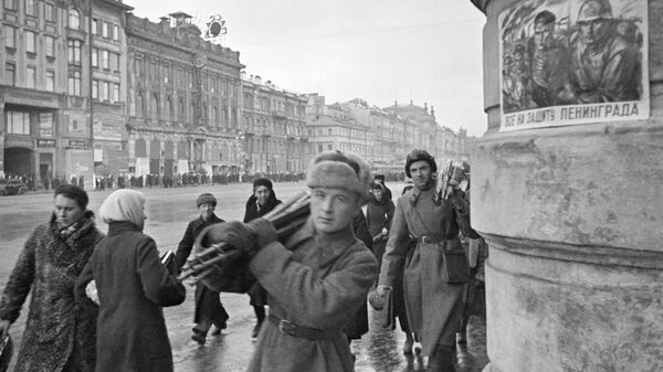 Orașul Leningrad, în timpul blocadei, 1944.  - Sputnik Moldova