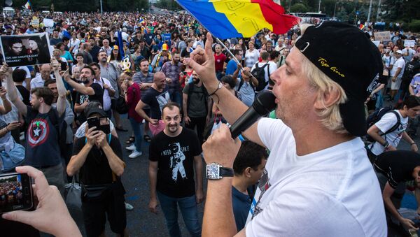 Proteste Bucuresti - Sputnik Moldova-România