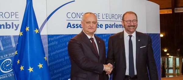 Igor Dodon la Strasbourg - Sputnik Moldova