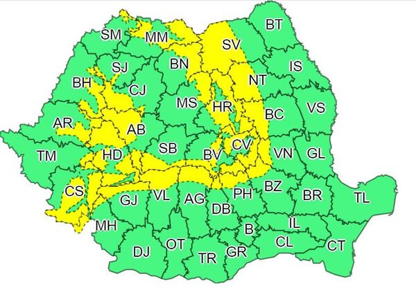 Avertizare de fenomene meteo severe: 2 zile de cod galben de ninsoare şi viscol Avertizare de fenomene meteo severe: 2 zile de cod galben de ninsoare şi viscol - Sputnik Moldova-România