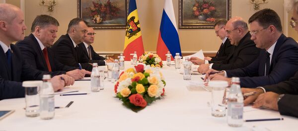 Встреча молдавского премьера Иона Кику с главой правительства России Михаилом Мишустиным - Sputnik Молдова