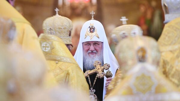 Литургия в 10-ю годовщину интронизации патриарха Кирилла - Sputnik Moldova
