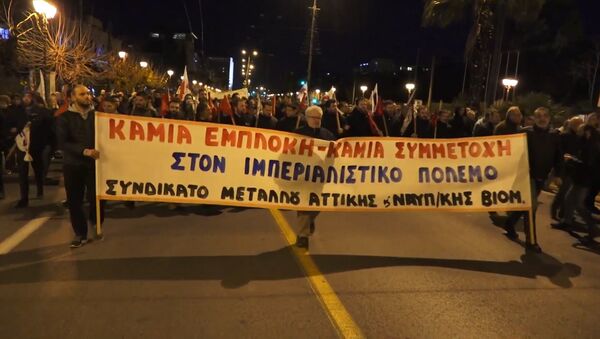 В Греции вспыхнули протесты против оборонного сотрудничества с США - Sputnik Молдова