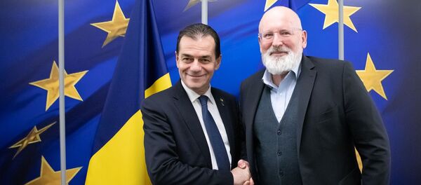 Întrevederea premierului Ludovic Orban cu Frans Timmermans, vicepreședinte executiv al Comisiei Europene - Sputnik Moldova-România