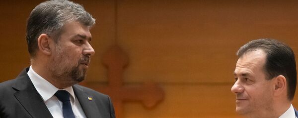 Marcel Ciolacu și Ludovic Orban - Sputnik Moldova-România