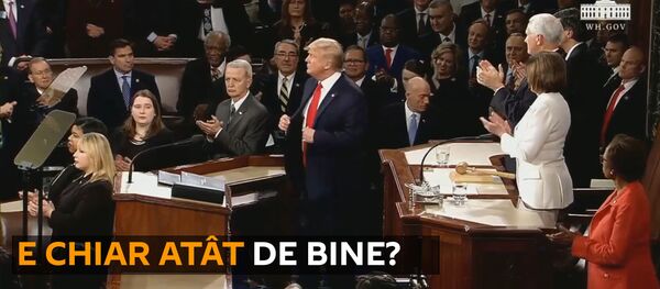 Trump s-a lăudat cu realizările sale în fața Congresului SUA - Sputnik Moldova