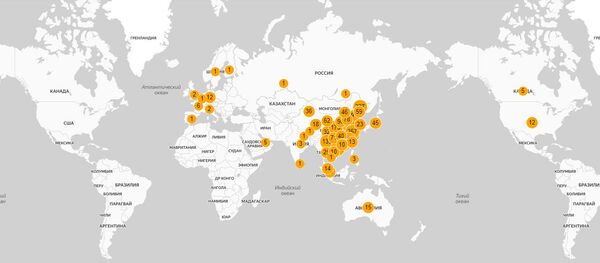 Онлайн карта распространения коронавируса Онлайн карта распространения коронавируса - Sputnik Молдова