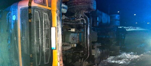 TIR răsturnat - Sputnik Moldova-România