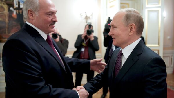 Президент РФ Владимир Путин и президент Белоруссии Александр Лукашенко - Sputnik Moldova-România