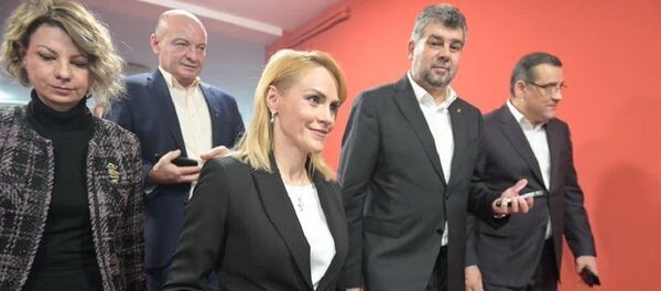 Gabriela Firea și Marcel Ciolacu - Sputnik Moldova-România