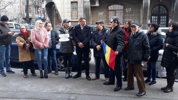 Protest în susținerea profesorului Mircea Beuran - Sputnik Moldova-România