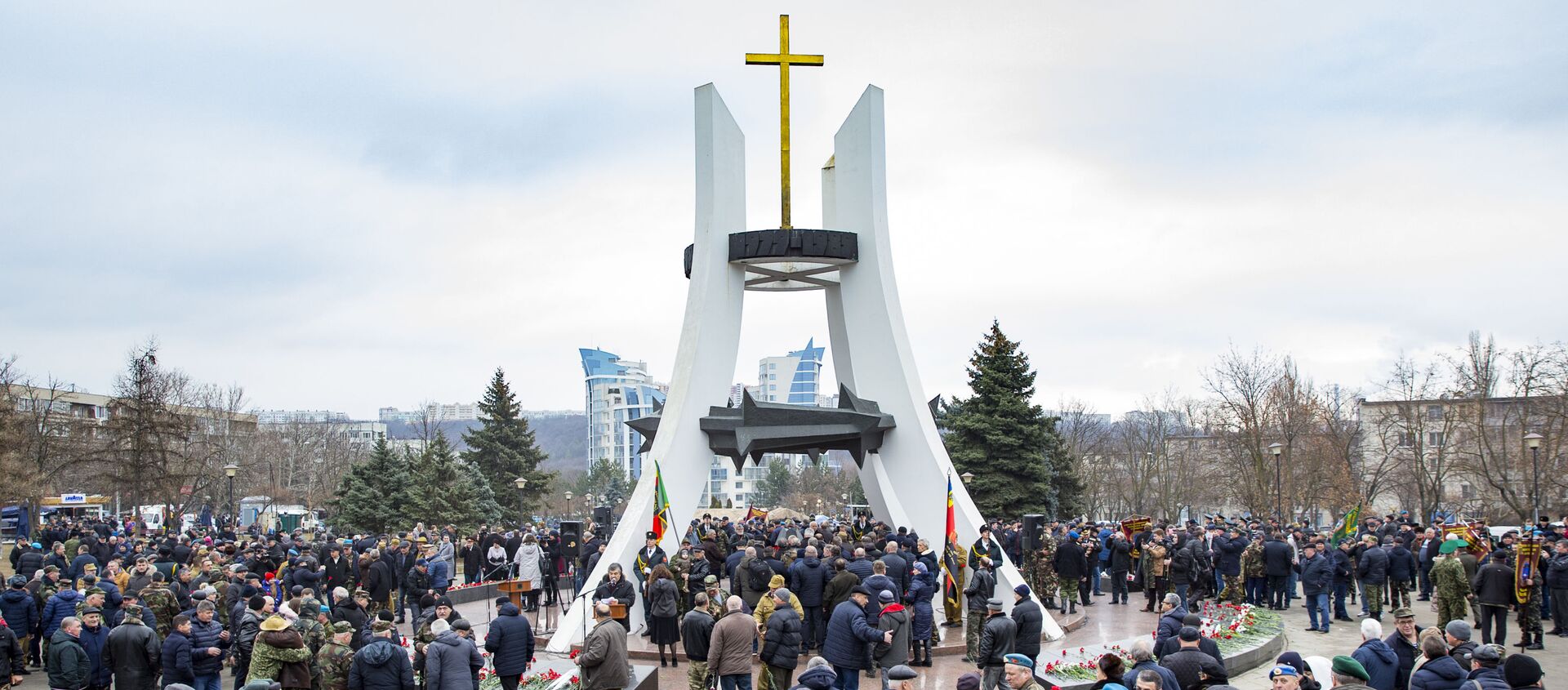 Comemorarea celor căzuți în războiul din Afganistan la Complexul Memorial „Feciorilor Patriei — Sfântă Amintire” - Sputnik Moldova, 1920, 15.02.2020