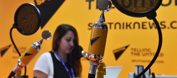 Студия радио Sputnik в Экспофоруме на Санкт-Петербургском международном экономическом форуме 2017 - Sputnik Молдова
