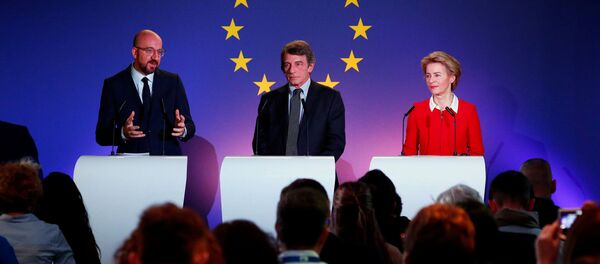 David Sassoli Charles Michel David Sassoli Charles Michel - Sputnik Moldova-România