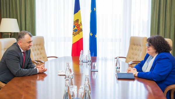 Premierul Ion Chicu s-a întâlnit cu Anna Akhalkatsi, directorul biroului Băncii Mondiale în Moldova. - Sputnik Moldova