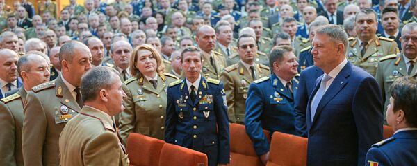 Klaus Iohannis la Ministerul Apărării Klaus Iohannis la Ministerul Apărării - Sputnik Moldova-România