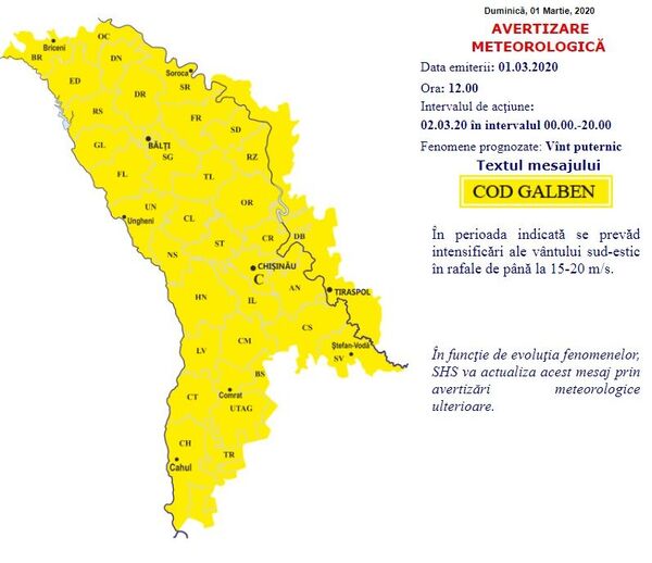 Alertă meteo în toată ţara: Iată ce se va întâmpla în orele următoare - Sputnik Moldova