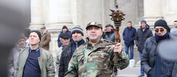 Veteranii de război protestează în fața Guvernului Veteranii de război protestează în fața Guvernului - Sputnik Moldova