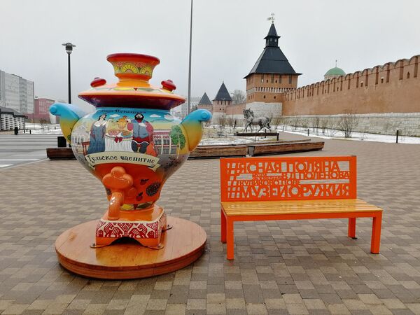 Арт-объект на Казанской набережной в Туле - Sputnik Moldova-România