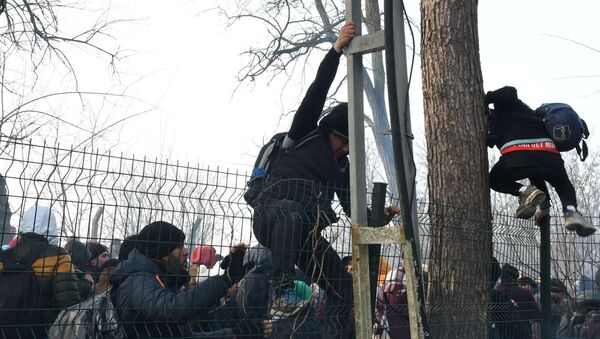 Ситуация с беженцами на границе Турции и Греции - Sputnik Moldova-România