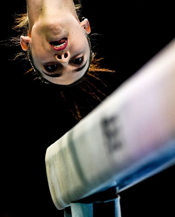 Итальянская гимнастка Джорджия Вилла на соревнованиях в Польше  - Sputnik Молдова