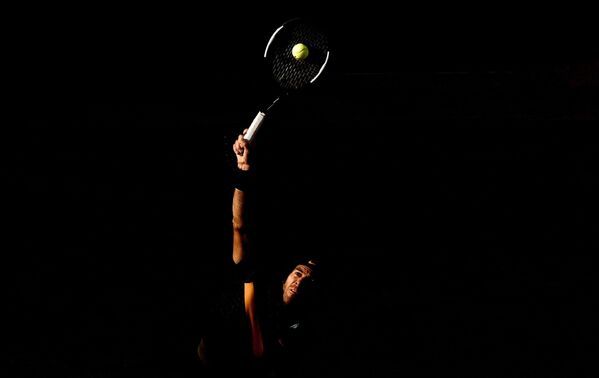 Хуан-Мартин дель Потро в матче Открытого чемпионата Франции по теннису против Карена Хачанова - Sputnik Молдова