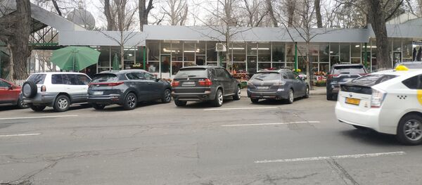 Автомобили, припаркованные на проезжей части  улицы митрополита Бэнулеску-Бодони - Sputnik Молдова