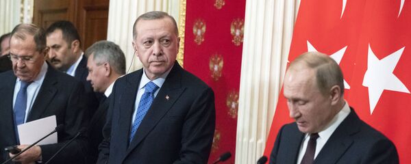 Президент РФ В. Путин встретился с президентом Турции Р. Эрдоганом Президент РФ В. Путин встретился с президентом Турции Р. Эрдоганом - Sputnik Moldova-România