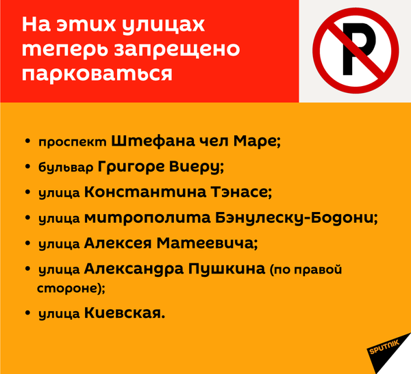 Запрет на парковку на главных улицах Кишинева: большие планы и меры наказания Запрет на парковку на главных улицах Кишинева: большие планы и меры наказания - Sputnik Молдова