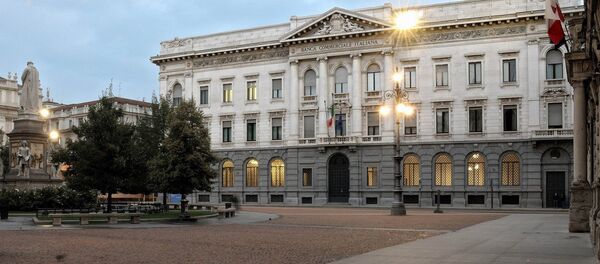 October 25, 2012 - Milan, Italy: The building that used to be Bank Intesa San Paolo is now an art museum - Sputnik Moldova-România