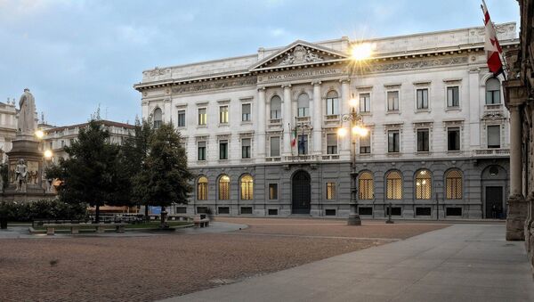 October 25, 2012 - Milan, Italy: The building that used to be Bank Intesa San Paolo is now an art museum - Sputnik Moldova-România