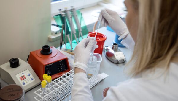 Медицинский работник проводит диагностические тесты на коронавирус - Sputnik Молдова