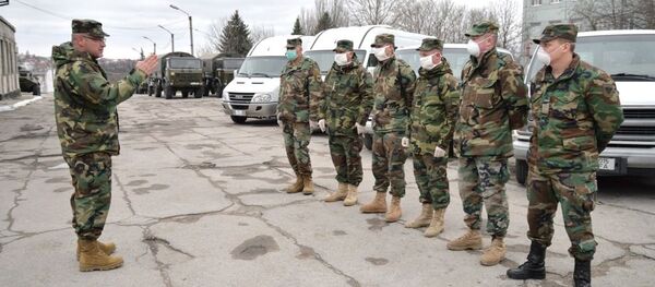 Armata Națională, în sprijinul autorităților, în lupta cu COVID-19 - Sputnik Moldova