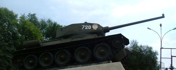 Танк Т-34. Город Бельцы Танк Т-34. Город Бельцы - Sputnik Молдова