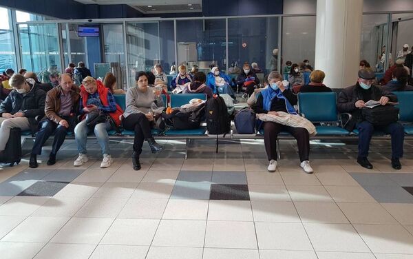 Домодедово. Молдоване ждут рейс на Кишинев - Sputnik Молдова