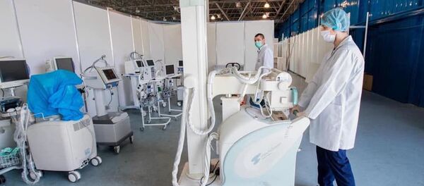 Обустройство карантинного центра на территории Молдэкспо - Sputnik Молдова